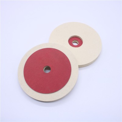 7''180mm Red Steel Paper Wool Felt Polishing Wheel For Marble,Glass,Metal,Polishing