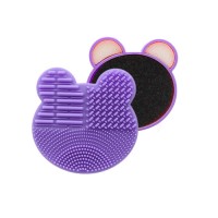 HCS Cute Non-toxic silicone cosmetic makeup beauty needs cleaning brush pad