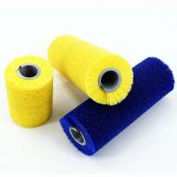 Yellow industrial roller brush from China factory